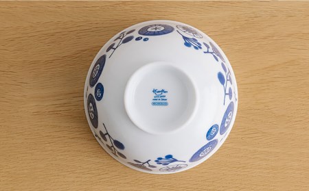 【美濃焼】メランコリコシリーズ どんぶり プレートSS 4人用 セット（どんぶり4個＋プレートSS 4枚）【うつわやさんーカネ忠】 食器 食器セット 皿 お皿 丼 どんぶり 小皿 ペア 花 フラワー ブルー ネイビー 送料無料 [MBO023]