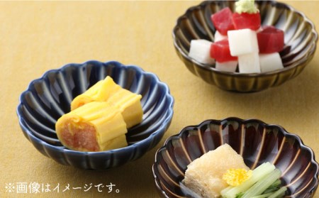 高級ギヤマン刺身器 美濃焼】ぎやまん陶 海鮮料理が映える 食器3点セット 墨ブラック