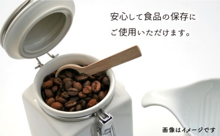 美濃焼】コーヒーキャニスター200 2個セット ゴールドリング スチール