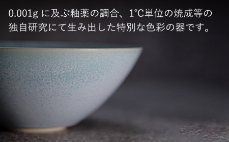 【美濃焼】bowl -aquamarine- L【陶芸家・宮下将太】食器 鉢 ボウル 副菜鉢 サラダボウル デザートボウル シンプル おしゃれ 陶芸家 芸術 インテリア ギフト プレゼント 贈り物 レンジ対応 水色 青色 ブルー 送料無料[MDL014]