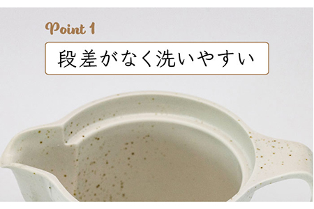 【美濃焼】窯変粉引 ワイドポット（白）【丸藤藤田陶器】食器 茶器 急須 ティーポット お茶 緑茶 ティータイム ホワイト 白 シンプル おしゃれ 美濃焼 日本製 送料無料 [MED004]