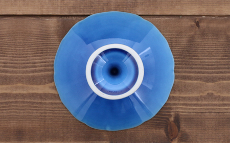 【美濃焼】コンポート 12.5cm 凛 ブルー 2点セット【EAST table】洋菓子 アクセサリー インテリア 和食器 日本製 デザート皿 アフタヌーンティー 陶器 ナチュラル 高台皿 脚付き皿 トレー お家カフェ [MBS090]