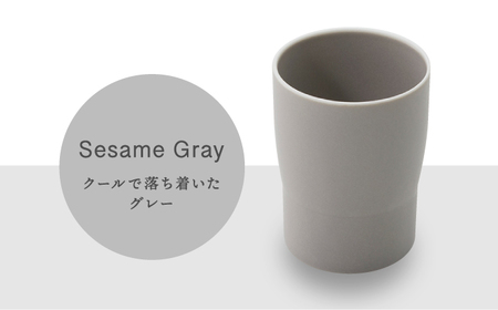 【美濃焼】StackStock なごみの色目（Matte）カップ 3色セット【城山製陶所】食器 湯呑 コップ デザートカップ インテリア 小物入れ スタッキング ブラウン グレー グリーン 茶 灰 緑 磁器 シンプル おしゃれ レンジ対応 食洗機対応 送料無料 [MCK027]