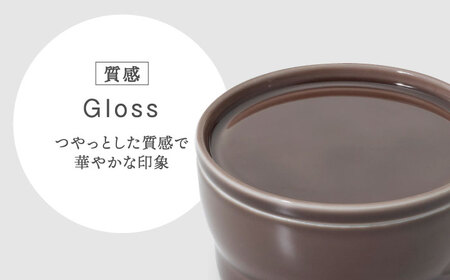 【美濃焼】StackStock なごみの色目（Gloss）プレートM・ボウルM 4点 セット Azuki Brown × Sesame Gray【城山製陶所】食器 小皿 小鉢 醤油皿 薬味皿 副菜鉢 インテリア アクセサリートレイ 小物入れ スタッキング ブラウン グレー 茶 灰 磁器 シンプル おしゃれ レンジ対応 食洗機対応 送料無料 [MCK063]