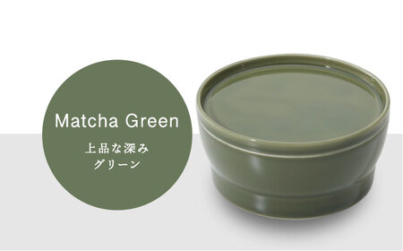 【美濃焼】StackStock なごみの色目（Gloss）プレートL・ボウルL 4点 セット Matcha Green × Azuki Brown【城山製陶所】食器 皿 鉢 ケーキ皿 取り皿 副菜鉢 インテリア アクセサリートレイ 小物入れ スタッキング グリーン ブラウン 緑 茶 磁器 シンプル おしゃれ レンジ対応 食洗機対応 送料無料 [MCK064]