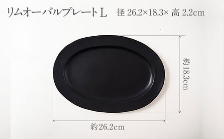 【美濃焼】DesPres-デプレ- リムオーバルプレートL/S BLACK、GOLD 4枚セット｜食器 食器セット お皿 皿 ワンプレート ランチプレート 美濃焼 セット ケーキ ソーサー 中皿 さら おしゃれ キッチン用品 洋食器 アンティーク風 くすみ シック【丸新製陶】[MAM043]