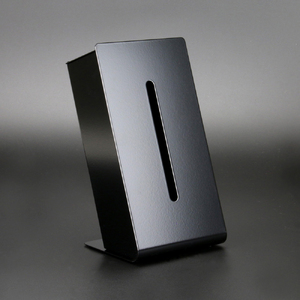 788 TS10-02BK ZEOOR ソフトパック用ティッシュケース 縦型 ブラック