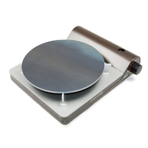 1055 ZEOOR 家庭でおいしく焼ける クレープメーカー 直径25cm 250mm 本格クレープ鉄板 トンボ スパチュラ付き IH対応 CR60-12P