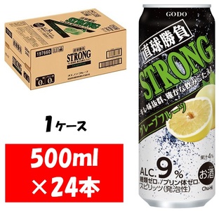 1081 合同酒精 直球勝負 ストロング グレープフルーツ　缶350ML×24本 １ケース