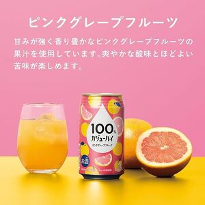 1123 １００％カジューハイ ピンクグレープフルーツ チューハイ 340ml×24本 １ケース