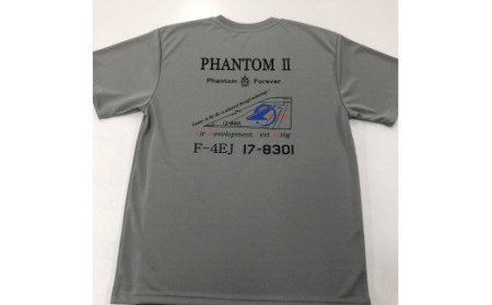745 F-4EJ 301号機 Tシャツ（岐阜城 尾翼 グレー）