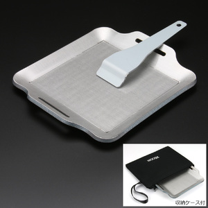 821 BQ50-10　ZEOOR キャンプ ステンレスプレート 板厚5mm 200×170mm