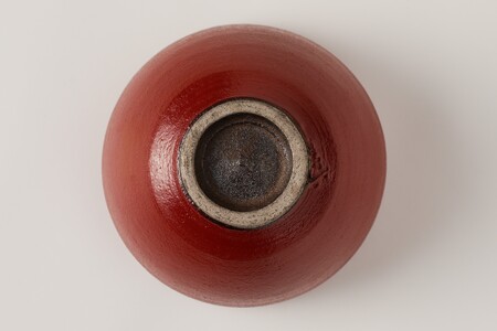 【ふるなび限定】赤巻黒釉抹茶碗　作者：山下　眞喜 【0032-067】陶芸 FN-Limited-SP