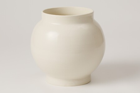 【ふるなび限定】白釉花器　作者：山下　眞喜 【0032-097】陶芸 FN-Limited-SP