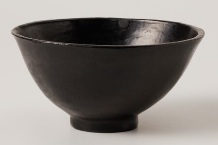 【ふるなび限定】黒土石墨釉茶碗　作者：山下　幾太郎 【0032-099】陶芸 FN-Limited-SP