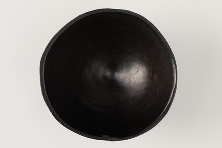 【ふるなび限定】黒土石墨釉茶碗　作者：山下　幾太郎 【0032-099】陶芸 FN-Limited-SP