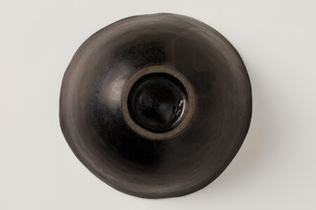 【ふるなび限定】黒土石墨釉茶碗　作者：山下　幾太郎 【0032-099】陶芸 FN-Limited-SP