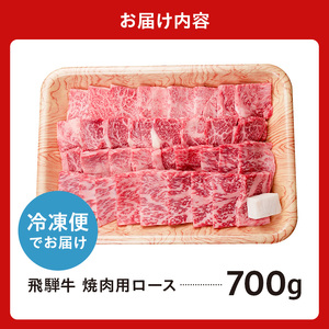 飛騨牛 焼肉用(ロース700g)【0016-049】