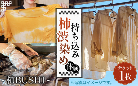 持ち込み柿渋染め体験 [No.1042]