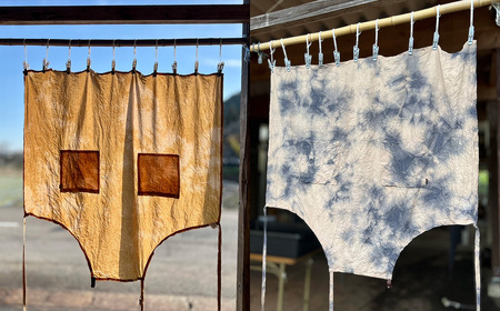 エプロンの柿渋染め体験 [No.1097]