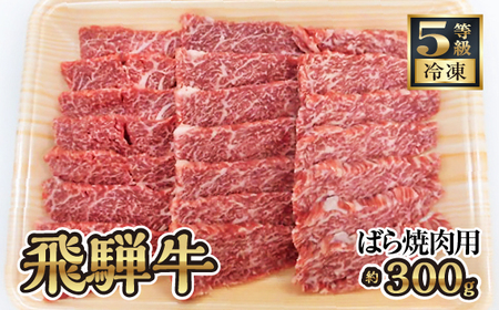 飛騨牛ばら焼肉用 約300g（5等級 冷凍） [No.211]