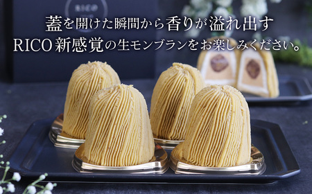 生モンブラン和栗　４個入　1箱　約520g [No.485]