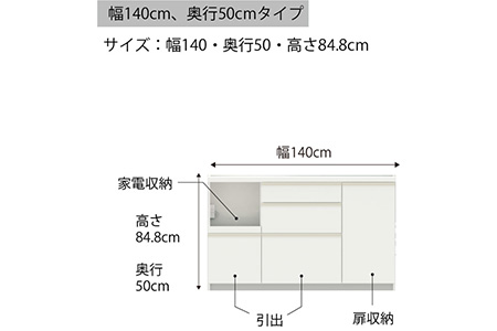 食器棚 カップボード 組立設置 EMA-1400Rカウンター [No.606]