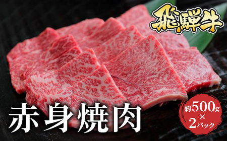 飛騨牛 赤身焼肉　約500g×2 ｜国産 和牛 牛肉