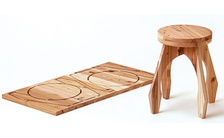 子供と一緒にDIY！ 自由工作にも。自分で作る木のプラモデル「木it ラウンドスツール」 雑貨 日用品 家具づくり 