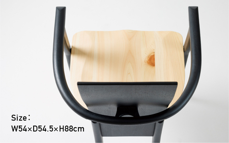 桧然 アームチェア 飛騨産桧 飛騨の家具 イバタインテリア[Q2328]DCA-312