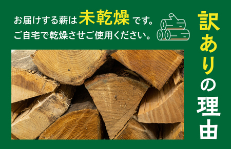 訳あり 未乾燥 広葉樹ミックス薪 30～40cm 約100kg 薪 [Q1913xx]