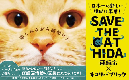 SAVE THE CAT HIDA PROJECT　ネコリパブリックの保護猫シェルター＆ホスピスに名前を刻める権利[neko08n]