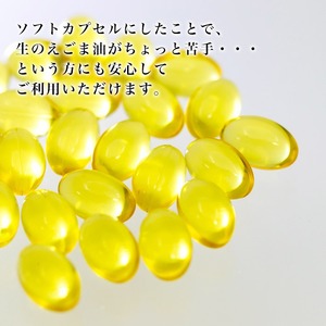純国産（飛騨地域産）飛騨えごま純油ソフトカプセル2袋（30日分×2）[B0258pi]