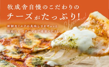 牧成舎 自家製モッツァレラを1個贅沢に使ったマルゲリータピザ 直径24cm 2枚セット モッツァレラチーズ たっぷり[Q1682]