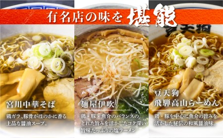 ラーメン 醤油 中華 飛騨の名店 ３種１２食 麺の清水屋 飛騨行列店