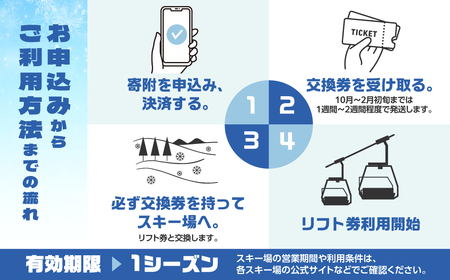 【スキーチケット】ひだ流葉スキー場 リフト券 スキーチケット