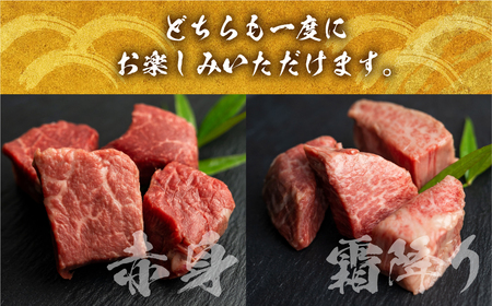 飛騨牛 5等級 ヒレ肉のサイコロステーキ 200g×2パック 計400g 一口サイズ ステーキ 希少 古里精肉店[Q546]