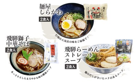 老田屋しょうゆラーメン食べ比べセット 6種 12食 醤油ラーメン 拉麺 常温保存 老田屋[Q746]
