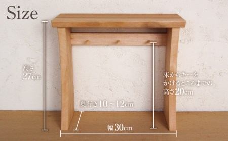 キーフック キースタンド 木製 3本フック 幅30cm 鍵かけ 鍵 スタンド 天板付き 飾り棚付き リビング 玄関 収納 小物収納 インテリア小物 無垢材 カギ置き場 かぎ［Q2195］