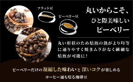 コーヒー豆 ピーベリー2種飲み比べ 各100g(計200g)  OHAKO 希少 コーヒー豆[Q2810]