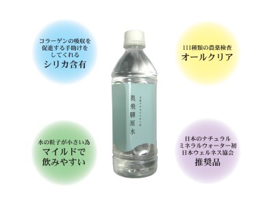奥飛騨原水500ml × 24本 天然水 飛騨の天然水 飛騨市[B0124]
