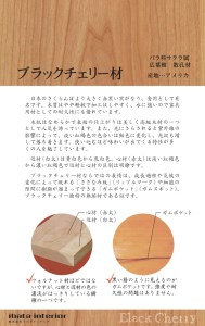 サイドテーブル　ブラックチェリー材　飛騨の家具　イバタインテリア ST-45 CH  [Q2146]