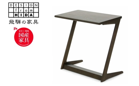 サイドテーブル　オーク材　幅60cm 飛騨の家具　イバタインテリアST-60　RFO/MC（2色）[Q2136x]