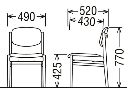カリモク家具『ダイニングチェア』CW3005 [1276]新生活