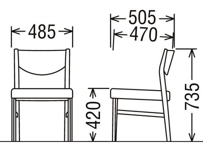 カリモク家具『ダイニングチェア』CW4315 [1279]　