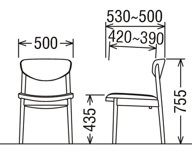 カリモク家具『ダイニングチェア』CW5615 [1282]　