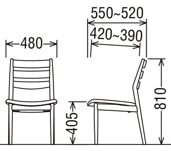 カリモク家具『ダイニングチェア』CW6315 [1287]　