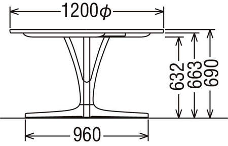 [幅1200]カリモク家具『ダイニングテーブル』DH4401 [1295]