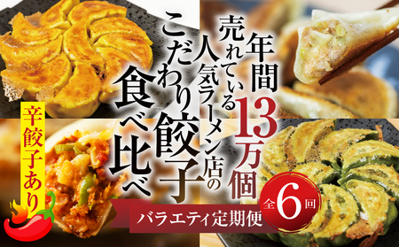 【定期便6回】餃子 バラエティ（辛餃子あり）人気 餃子 食べ比べ [mt1863]