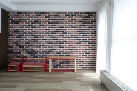 [知育にも役立つ] キッズ用ベンチ (レッド) [0276]